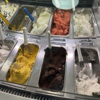 Zucca, cocco, cioccolato, fragola, mango, limone, menta  at Gelateria Artigiano Palladiano dal 1994 in Vicenza