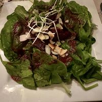 Beet salad.. be sure to specify NO CHEESE!  at Savant in St Croix