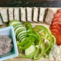 Brettljause vegan  at Weingut Buschenschank Schneiderannerl in Gleinstaetten