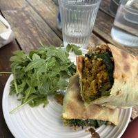 Vegan brekky wrap  at Morning Glory Cafe in Coogee