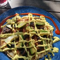 Potato waffle at Swell Nourished Cafe  in Crescent Head