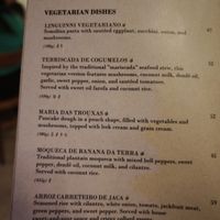 Mains at Poró Restaurante & Bar in Salvador