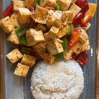 Reis-Tofu-Gericht at Yipek Yoli in Stuttgart