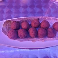 Croquetas veganas at Junípero in Toledo