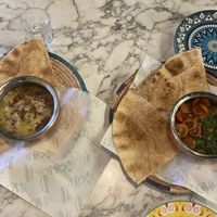 Another visit to this lovely cafe today. Our choice was from the all day breakfast menu. SAUDI FOUL on the left and SHANNY FOUL. Very tasty food at a very reasonable price.  at Blends Cafe in Liverpool