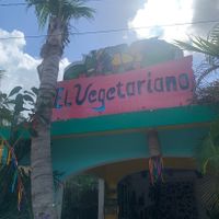 Restaurant front  at Vegetariano Mar y Tierra in Tulum