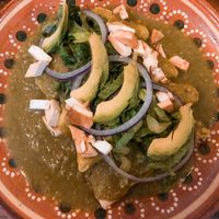 Enchiladas Verdes at Vegetariano Mar y Tierra in Tulum