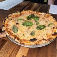 Margherita Pizza with vegan mozzarella option  at Brickyard in New York City