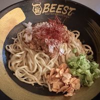 Vegan Mazemen with Impossible Meatt  at BEEST in Vancouver