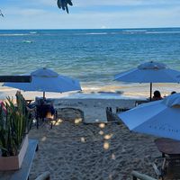 Beach club at La Plage Beach Club in Porto Seguro