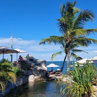 Beach club at La Plage Beach Club in Porto Seguro