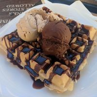 Dark chocolate and hazlenut at Ice Queen Gelato in Athens