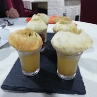 Shot glass pani puri! So cute and so tasty at Jaipur Palace in Manchester
