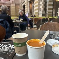 Vegan soep   at KG Coffee Shop - Kelvingrove Art Gallery and Museum in Glasgow