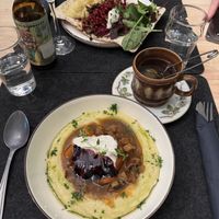 Kombucha and birch herbal tea  at ÖUR in Stockholm