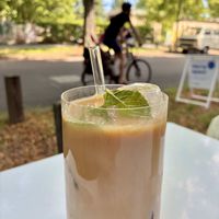 Kokos-ColdBrew-Kaffee mit Minze  at Good Day Coffee Roasters  in Leipzig