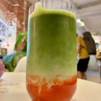 Iced Strawberry 🍓 Matcha 🍵 Latte  at Good Day Coffee Roasters  in Leipzig