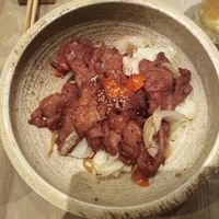 Yakiniku soy meat at Paprika Shokudo Vegan in Osaka
