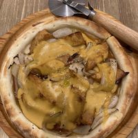 Pizza— very oniony but good!  at Paprika Shokudo Vegan in Osaka