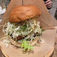 Tempeh Burger (Standard without extra options)  at Paprika Shokudo Vegan in Osaka