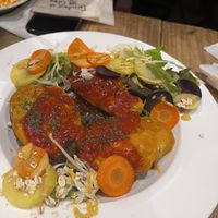 Avocado with grilled cheese   at Paprika Shokudo Vegan in Osaka