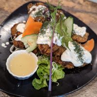 Vegan oysters(?) at Paprika Shokudo Vegan in Osaka