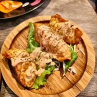 Gyozas at Paprika Shokudo Vegan in Osaka