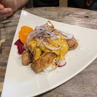 Karaage main dish  at Paprika Shokudo Vegan in Osaka