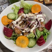 Karaage domburi  at Paprika Shokudo Vegan in Osaka