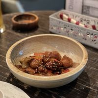 Sweet & sour ‘pork'  at Paprika Shokudo Vegan in Osaka