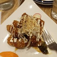 Deep fried soybean meat at Paprika Shokudo Vegan in Osaka