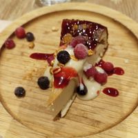 Half slice of cheesecake at Paprika Shokudo Vegan in Osaka