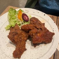 Fried chickenn  at Paprika Shokudo Vegan in Osaka