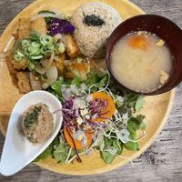 Tempeh set meal  at Paprika Shokudo Vegan in Osaka