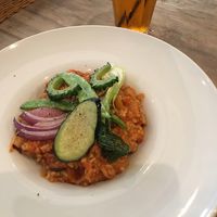 tomato risotto at Paprika Shokudo Vegan in Osaka