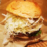 Beyond burger at Paprika Shokudo Vegan in Osaka