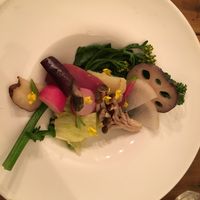 Steamed veggies salad at Paprika Shokudo Vegan in Osaka
