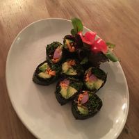 Raw vegetable nori rolls at Paprika Shokudo Vegan in Osaka