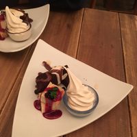 Selection of 3 desserts  at Paprika Shokudo Vegan in Osaka