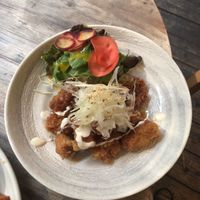 Fried soy meat at Paprika Shokudo Vegan in Osaka