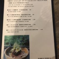 Lunch menu  at Paprika Shokudo Vegan in Osaka