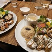 Dinner sets at Paprika Shokudo Vegan in Osaka