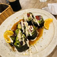 Sushi rolls  at Paprika Shokudo Vegan in Osaka