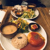 dinner sets at Paprika Shokudo Vegan in Osaka