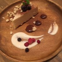 Cheese cake at Paprika Shokudo Vegan in Osaka