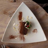 Chocolate brownie at Paprika Shokudo Vegan.  at Paprika Shokudo Vegan in Osaka