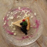 Baked tofu cheesecake at Paprika Shokudo Vegan. at Paprika Shokudo Vegan in Osaka