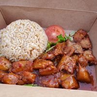 Lemongrass chick-un at One Veg World in West Covina