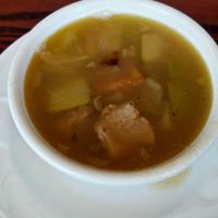 Delicious vegetable soup (does not have an official name) at One Veg World in West Covina