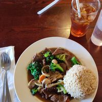Vegan Broccoli be'f teriyaki at One Veg World in West Covina
